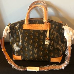 Dooney & Bourke 1975 Signature Biscuit Satchel
